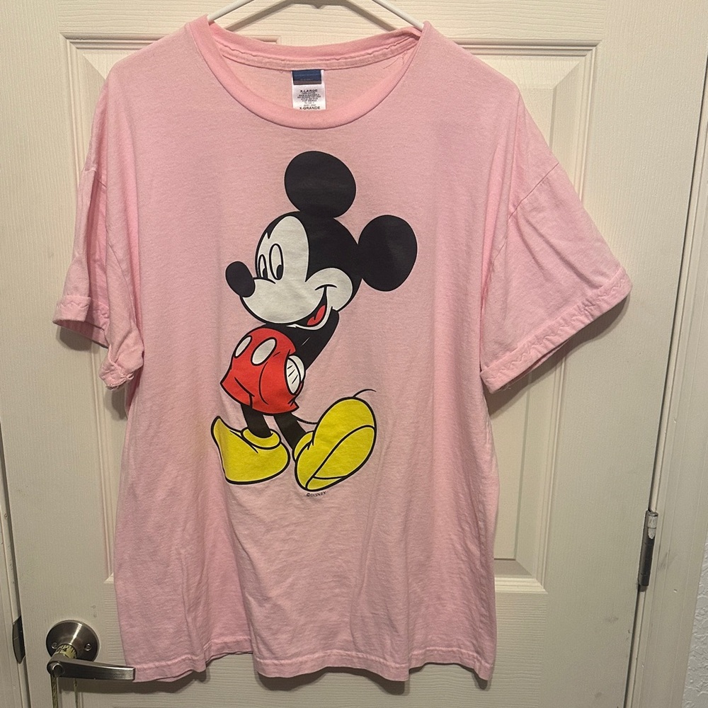 Disney Pink Tee with Mickey Mouse Graphic
